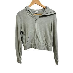 TNA Women's Full Zip‎ Thermal Cotton Blend Hoodie Size Medium
